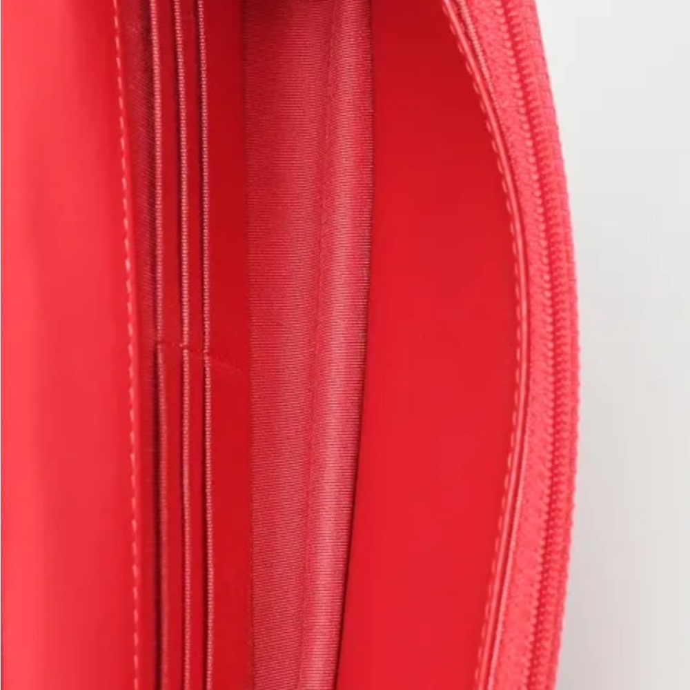 New! Authenticated Chanel CC Patent Leather CORAL RED MINI Bag SHW WOC - Picture 6 of 16
